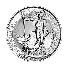 UK Britannia 2 Pounds 2002 1 Oz Prata