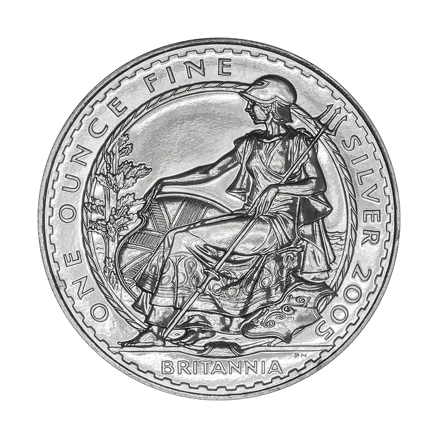 UK Britannia 2 Pounds 2005 1 Oz Prata 