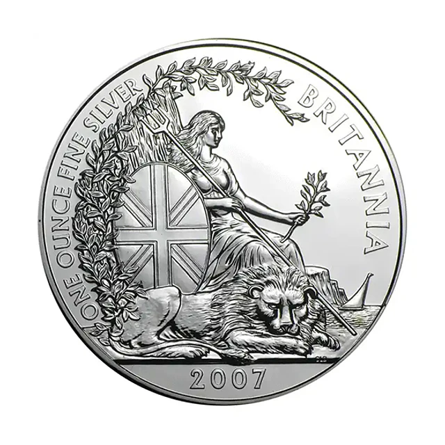 UK Britannia 2 Pounds 2007 1 Oz Prata 