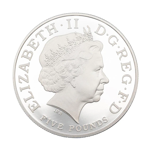 UK 5 Pounds 2004 Etente Cordiale Prata-Proof 