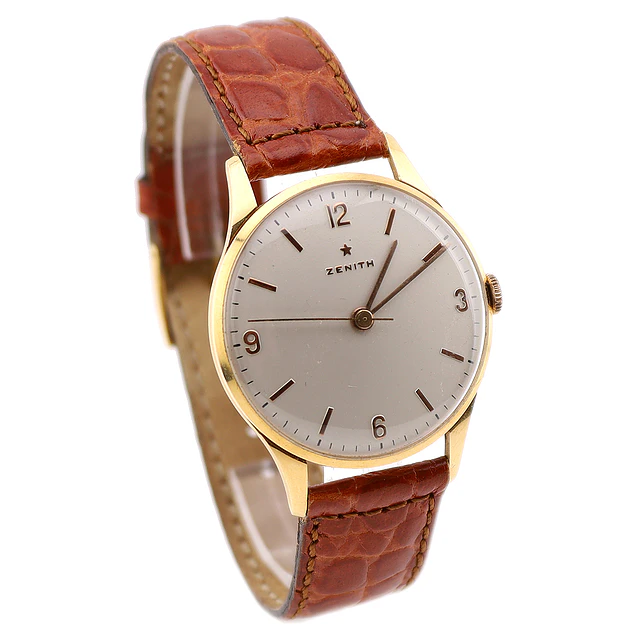 Zenith – Calibre 120 (1959) | Ouro 18Kt | 35 mm | Corda Manual