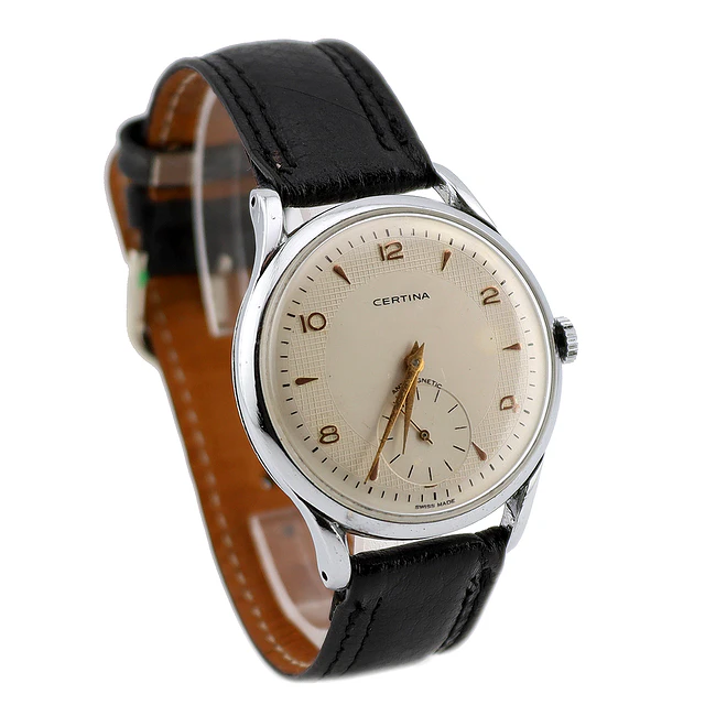 Certina – Anos 60 | Aço | 37 mm | Calibre KFF 330 | Corda Manual | Vintage