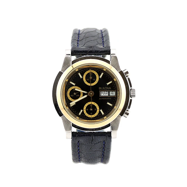 Bulova Chronograph – Anos 90 | Aço & Ouro | 40 mm 