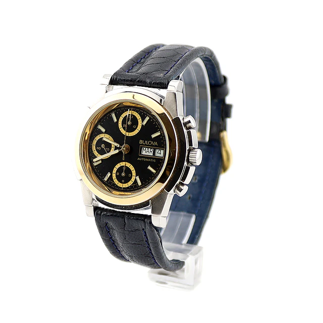 Bulova Chronograph – Anos 90 | Aço & Ouro | 40 mm 