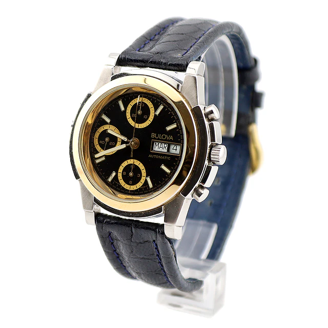 Bulova Chronograph – Anos 90 | Aço & Ouro | 40 mm 