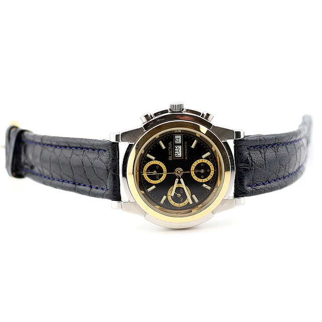 Bulova Chronograph – Anos 90 | Aço & Ouro | 40 mm 