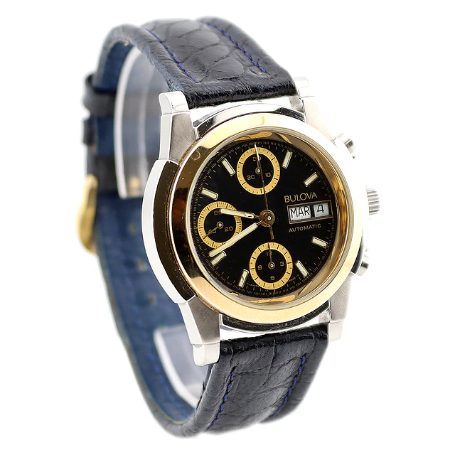 Bulova Chronograph – Anos 90 | Aço & Ouro | 40 mm 