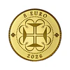 Ouro - 8.00 Euro Moeda-Bandeira de Portugal 2026 — Edição Limitada em Ouro