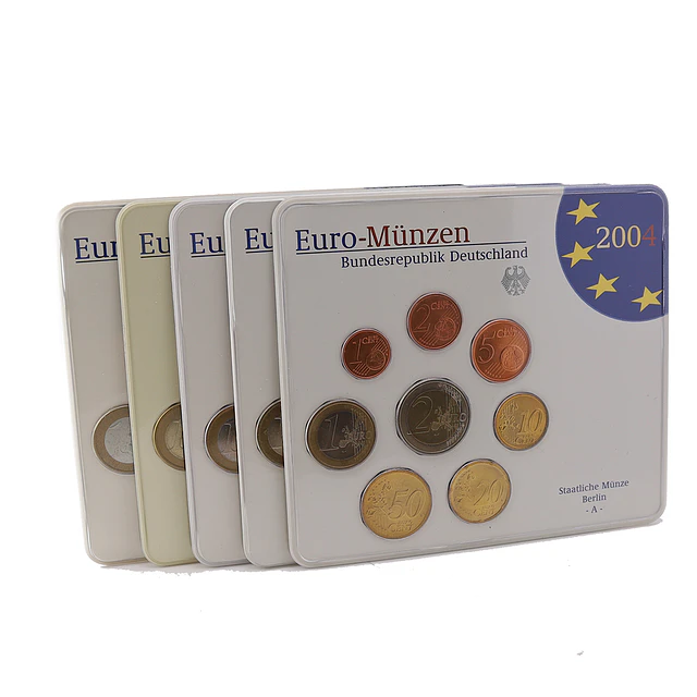 Alemanha - Serie Anual Euro 2004 (A,D,F,G,J) BNC
