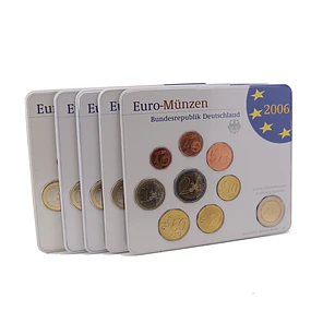 Alemanha - Serie Anual Euro 2006 (A,D,F,G,J) BNC 