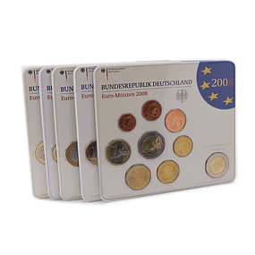 Alemanha - Serie Anual Euro 2008 (A,D,F,G,J) BNC