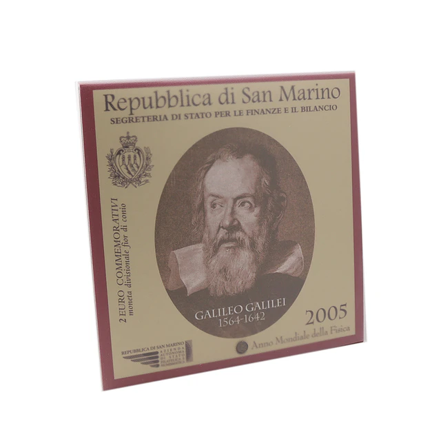 2 Euros São Marino 2005 – BNC – Galileo Galilei