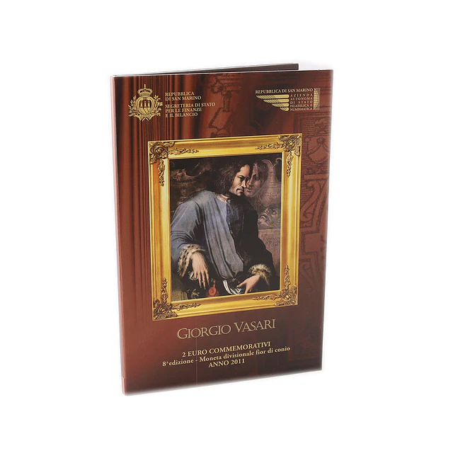 2 Euros São Marino 2011 – BNC – 500.º Aniversário do Nascimento de Giorgio Vasari