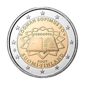 Finlândia - 2.00 Euros 2007 - Tratado de Roma