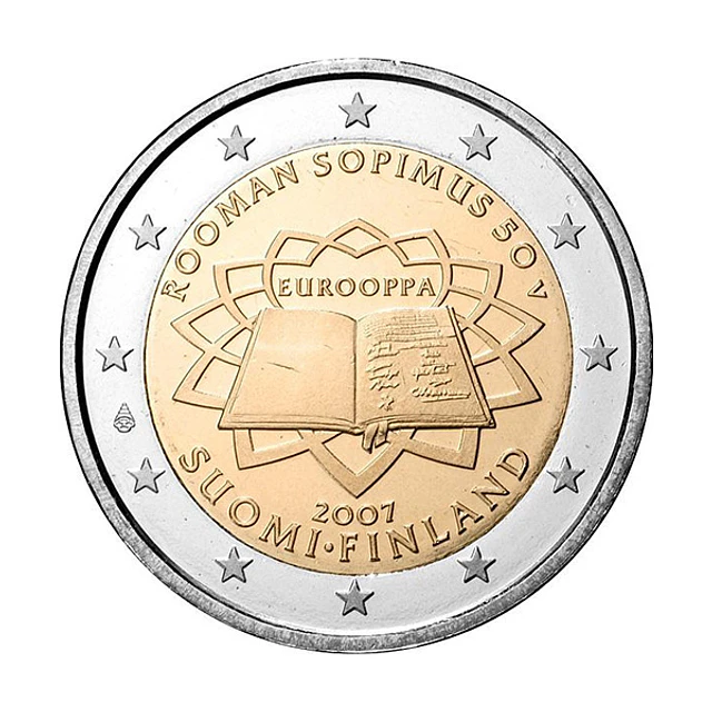 Finlândia - 2.00 Euros 2007 - Tratado de Roma