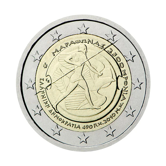 Grécia - 2.00 Euros 2010 - 2500.º Aniversário da Batalha de Maratona