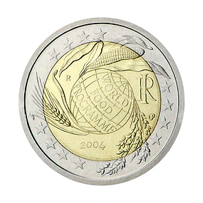 Itália - 2.00 Euros 2004 - 5.ª Década do Programa Alimentar Mundial