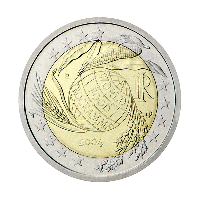 Itália - 2.00 Euros 2004 - 5.ª Década do Programa Alimentar Mundial