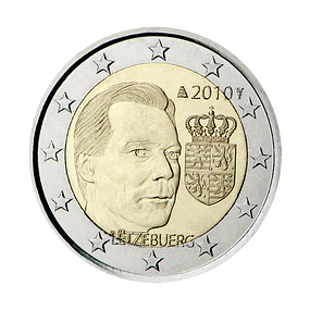 Luxemburgo - 2.00 Euros 2010 - Brasão do Grão-Duque