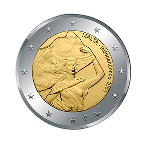 Malta - 2.00 Euros 2014 - Com Marca de Emissão