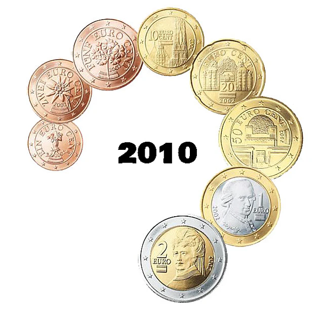 Áustria - Série Anual Euro 2010 - (UNC)  