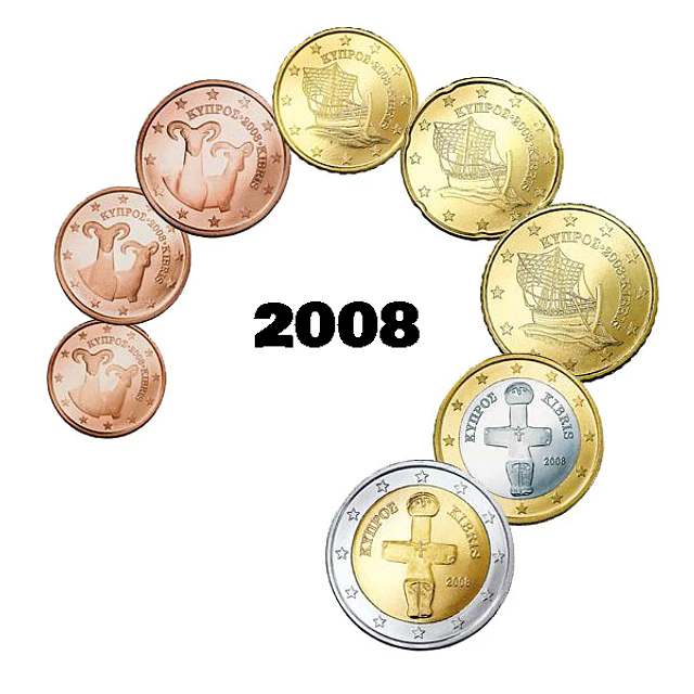Chipre - Série Anual Euro 2008 - (UNC) 