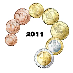 Chipre - Série Anual Euro 2011 - (UNC) 