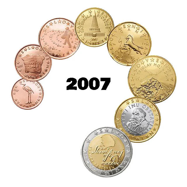 Eslovénia - Série Anual Euro 2007 - (UNC) 