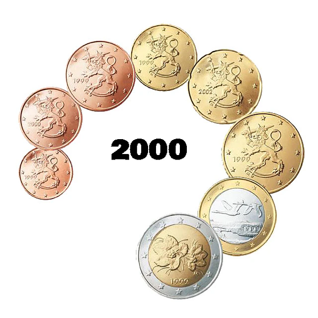 Finlândia - Série Anual Euro 2000 - (UNC) 