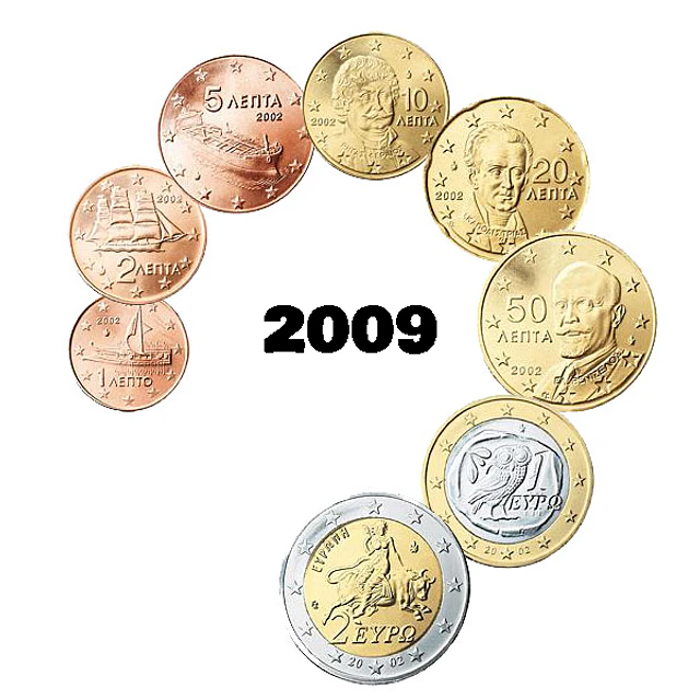 Grécia - Série Anual Euro 2009 - (UNC)