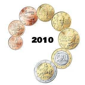 Grécia - Série Anual Euro 2010 - (UNC)