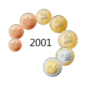 Mónaco - Série Anual Euro 2001 (UNC)