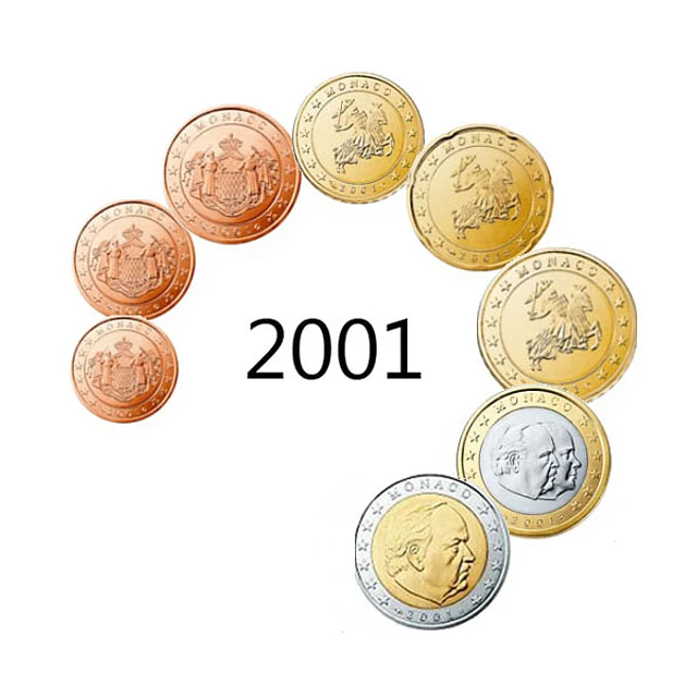 Mónaco - Série Anual Euro 2001 (UNC)