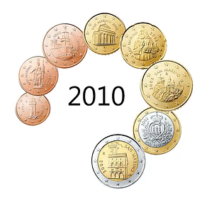 São Marino - Série Anual Euro 2010 - (UNC) 