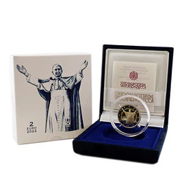 Vaticano - 2 Euro 2022  125.º Aniversário do Nascimento do Papa Paulo VI (Proof)