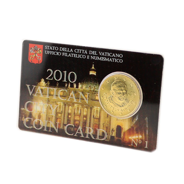 Vaticano – Coincard Oficial 0,50€ 2010 – Nº 1