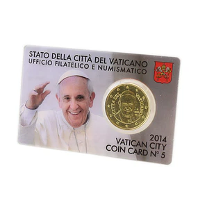 Vaticano – Coincard Oficial 0,50€ 2014 – Nº 5