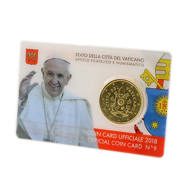 Vaticano – Coincard Oficial 0,50€ 2018 – Nº 9