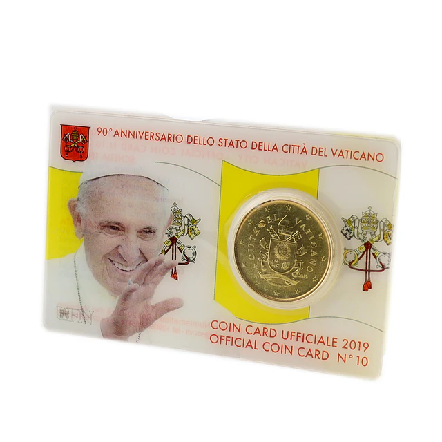 Vaticano – Coincard Oficial 0,50€ 2019 – Nº 10