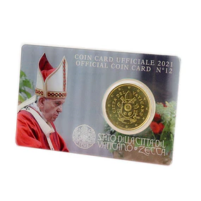 Vaticano – Coincard Oficial 0,50€ 2021 – Nº 12 