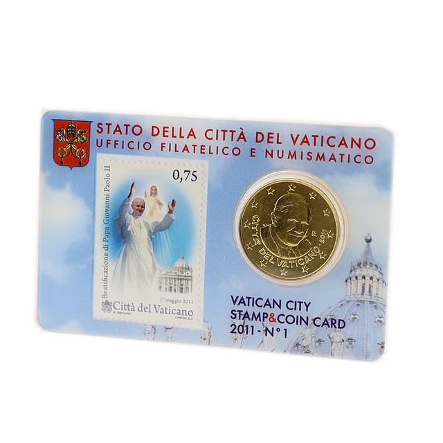 Vaticano – Coincard Oficial 0,50€ 2011 – Nº 1