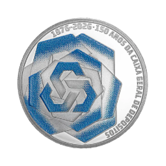 Prata-Proof 7,50€ – 150 Anos da Caixa Geral de Depósitos (1876‑2026) **Pré-Venda**