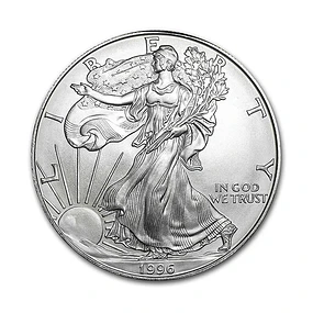 EUA - One Dollar Eagle 1996 Prata