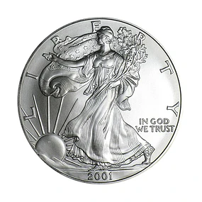 EUA - One Dollar Eagle 2001 Prata