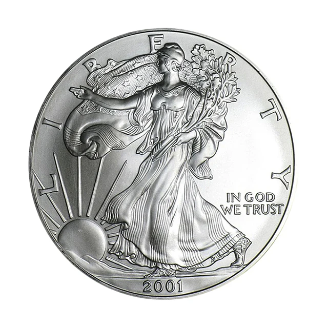 EUA - One Dollar Eagle 2001 Prata