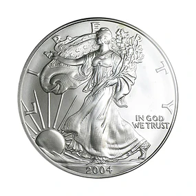 EUA - One Dollar Eagle 2004 Prata