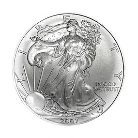 EUA - One Dollar Eagle 2007 Prata