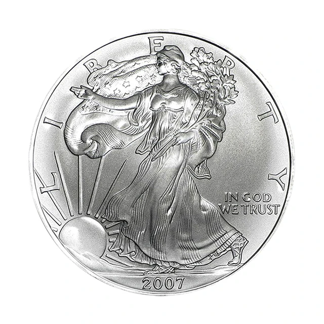 EUA - One Dollar Eagle 2007 Prata