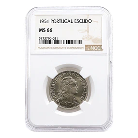 1 Escudo 1951 Alpaca - MS66