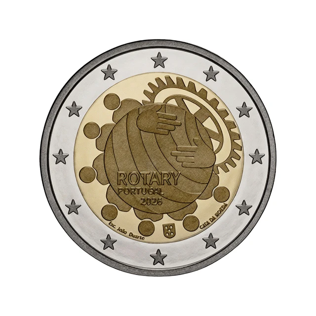 Proof - 2 Euro “Servir a Comunidade – Centenário do Rotary em Portugal” 2026